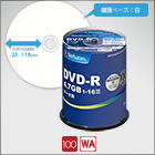 三菱化学Verbatim DVD-R 4.7GB（100枚スピンドル）